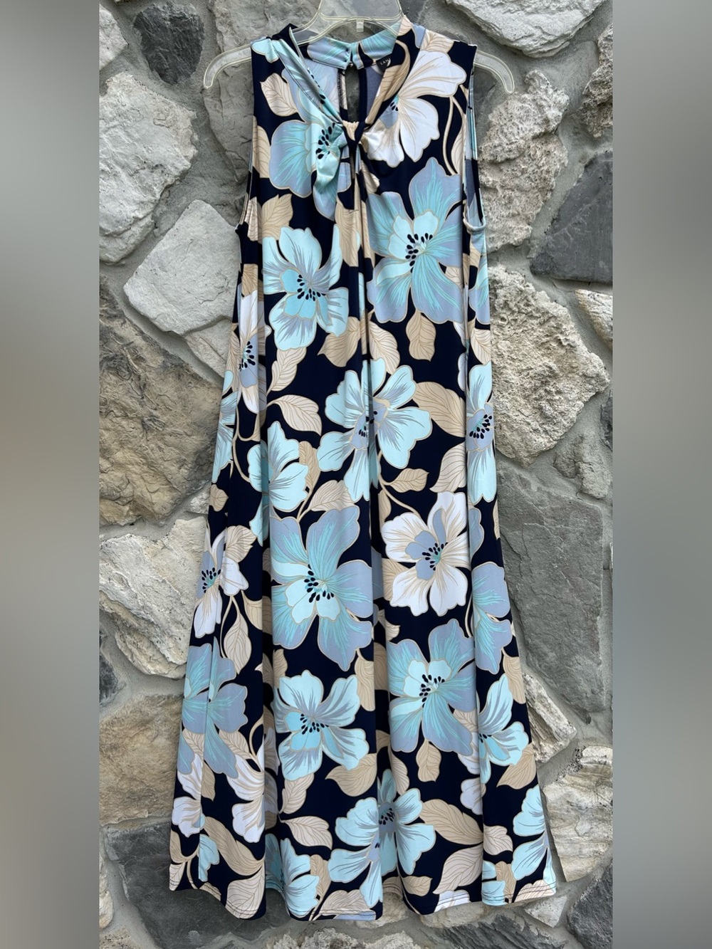 Lane Bryant Maxi Dress 14/16 (XL) Coastal Resort Wear Vacation Floral Feminine